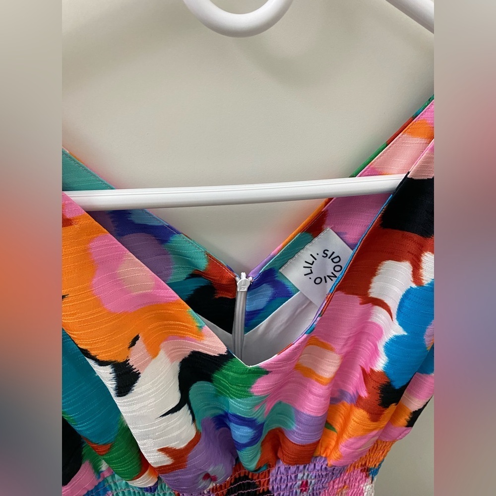 Molly Bracken Lili Sidonio colorful floral midi dress like new - Picture 5 of 5
